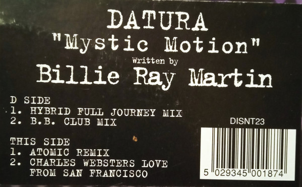 Datura - Mystic Motion | Distinct'ive Records (DISNT23) - 3 Datura - Mystic Motion | Distinct'ive Records (DISNT23) - 3