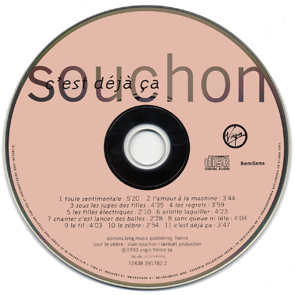Alain Souchon - C'Est Déjà Ça | Virgin (7243 8 391782 2) - 3