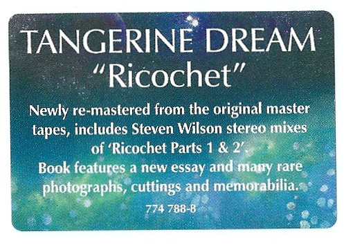 Tangerine Dream - Ricochet | Virgin (774 788-8) - 4