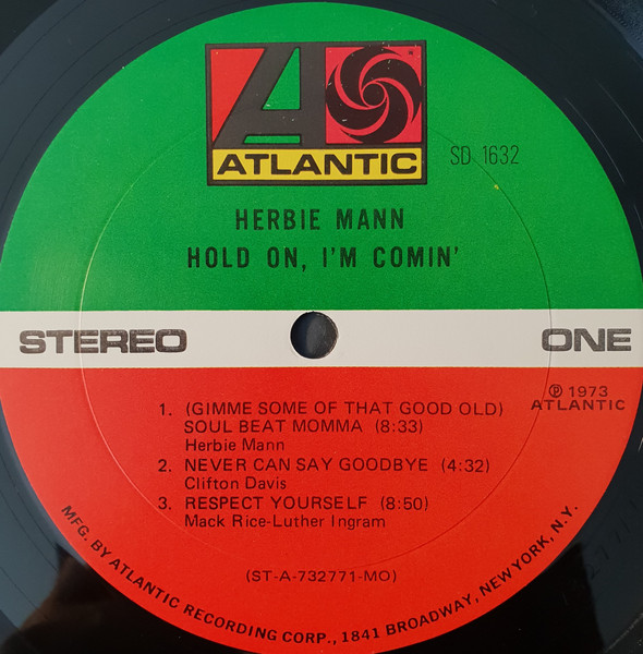 Herbie Mann - Hold On, I'm Comin' [Vinyl] | Atlantic (SD 1632) - 4