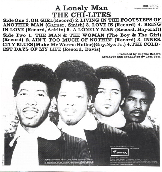 The Chi-Lites - A Lonely Man | Brunswick (BRLS 3012) - 3 The Chi-Lites - A Lonely Man | Brunswick (BRLS 3012) - 3