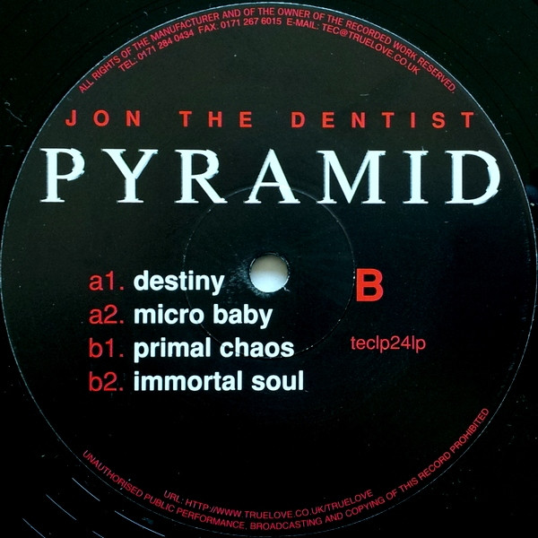 Jon The Dentist - Pyramid | TEC (TEC LP24LP) - 4 Jon The Dentist - Pyramid | TEC (TEC LP24LP) - 4