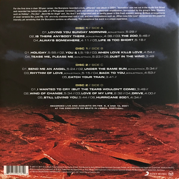 Scorpions - Acoustica | Sony Music (88985406981) - 2