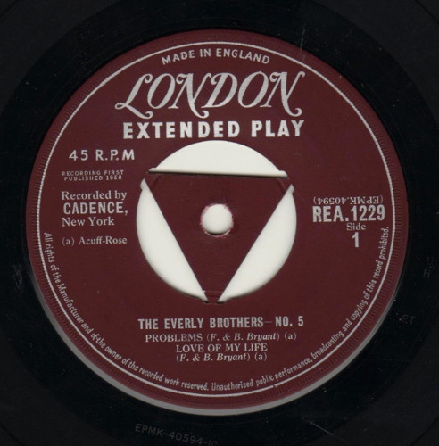Everly Brothers - The Everly Brothers No.5 | London Records (RE-A 1229) - 3 Everly Brothers - The Everly Brothers No.5 | London Records (RE-A 1229) - 3