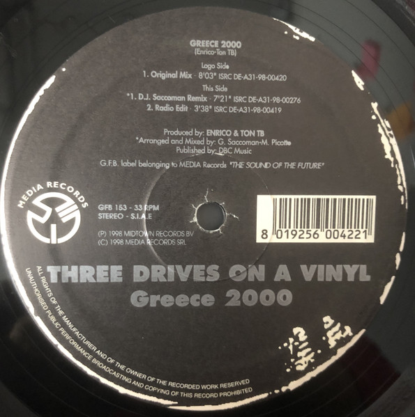 Three Drives - Greece 2000 | GFB Records (GFB 153) - main Three Drives - Greece 2000 | GFB Records (GFB 153) - main