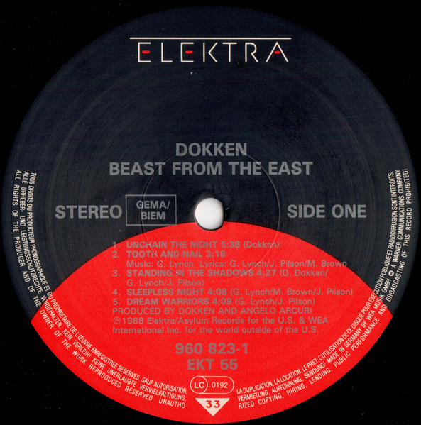 Dokken - Beast From The East | Elektra (960 823-1) - 4