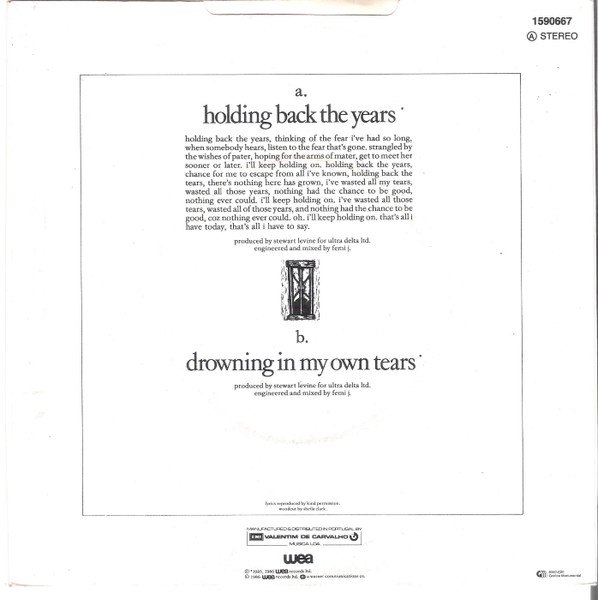 Simply Red - Holding Back The Years | WEA (1590667) - 2