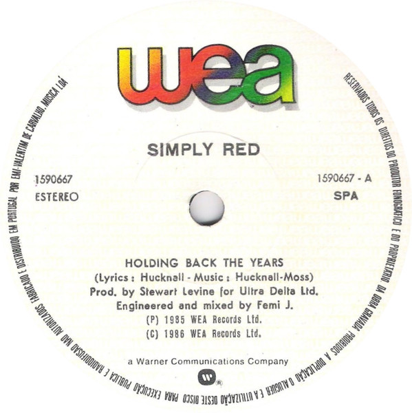 Simply Red - Holding Back The Years | WEA (1590667) - 3