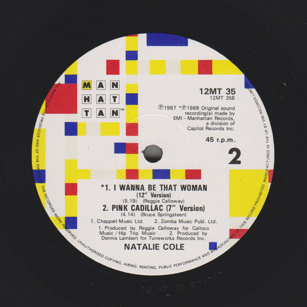 Natalie Cole - Pink Cadillac | EMI-Manhattan Records (12 MT 35) - 4 Natalie Cole - Pink Cadillac | EMI-Manhattan Records (12 MT 35) - 4