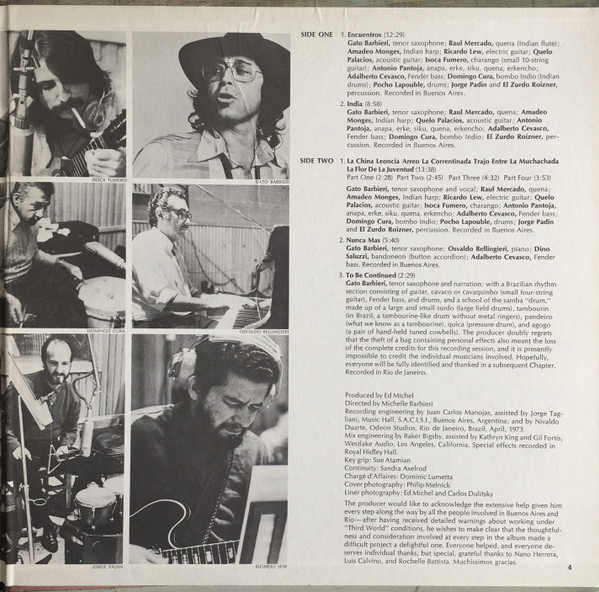 Gato Barbieri - Chapter One: Latin America | Impulse! (AS-9248) - 3 Gato Barbieri - Chapter One: Latin America | Impulse! (AS-9248) - 3