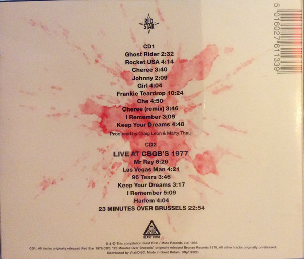 Suicide - Suicide | Blast First (Bffp133CD) - 2