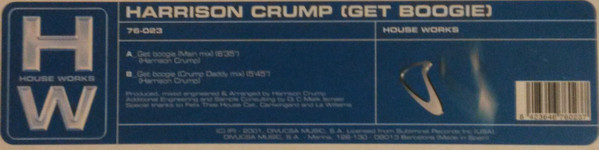 Harrison Crump - Get Boogie | House Works (76-023) - 4