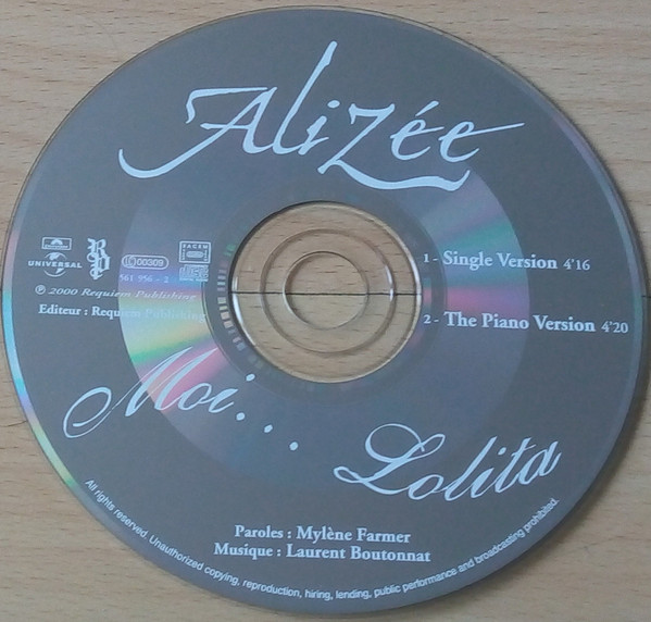 Alizée - Moi… Lolita | Polydor (561 956 - 2) - 3