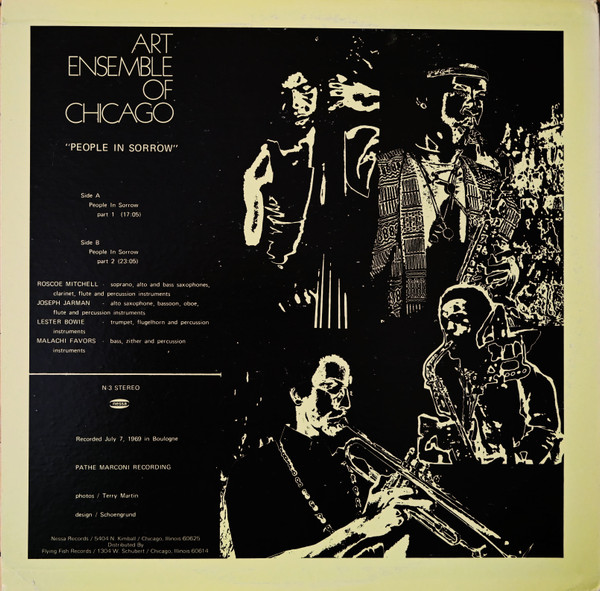 The Art Ensemble Of Chicago - People In Sorrow | Nessa Records (N-3) - 2