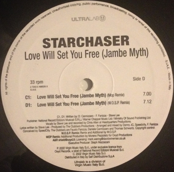 Starchaser - Love Will Set You Free (Jambe Myth) | Ultralab (7243 5 46603 6 8)