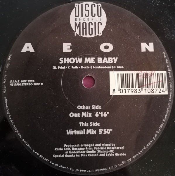 Aeon - Show Me Baby | Discomagic Records (MIX 1224)