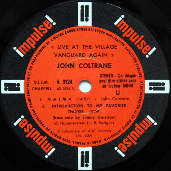 John Coltrane - Live At The Village Vanguard Again! | Impulse! (A-9124) - 4 John Coltrane - Live At The Village Vanguard Again! | Impulse! (A-9124) - 4
