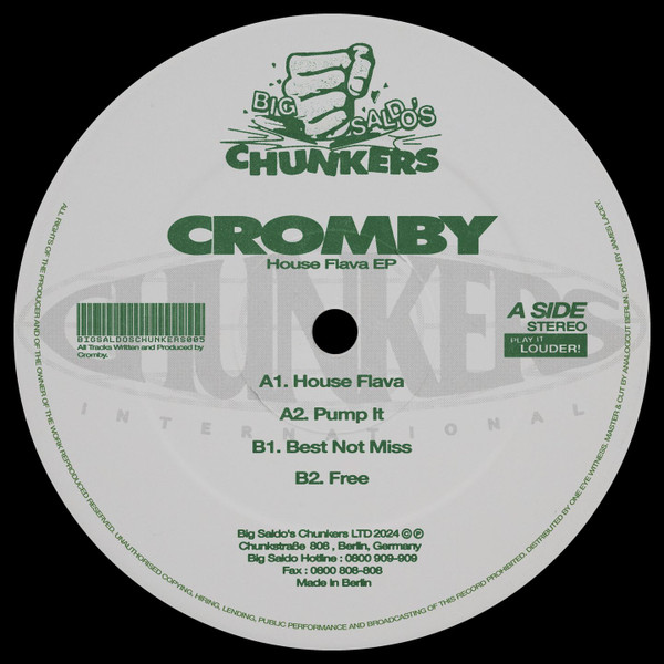 Cromby - House Flava EP | Big Saldo's Chunkers (BSC005)