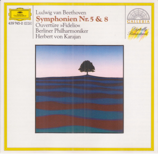 Ludwig van Beethoven / Herbert von Karajan / Berliner Philharmoniker - Symphonies Nos. 5 & 8 / Ouvertüre "Fidelio" | Deutsche Grammophon (439 745-2) - main