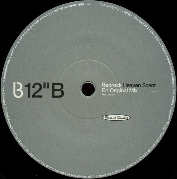 Bedrock - Heaven Scent | Marc et Claude's (MECL 0008-6) - 4 Bedrock - Heaven Scent | Marc et Claude's (MECL 0008-6) - 4