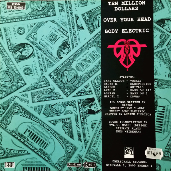 Girls Under Glass - Ten Million Dollars | Überschall Records (ÜS 9-01) - 2 Girls Under Glass - Ten Million Dollars | Überschall Records (ÜS 9-01) - 2