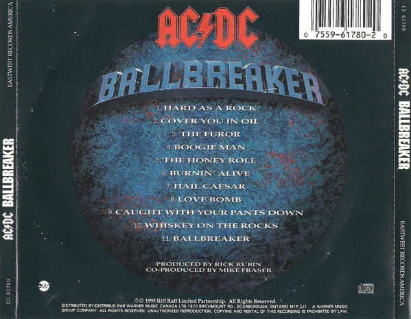 AC/DC - Ballbreaker [CD] | EastWest Records America (CD 61780) - 2