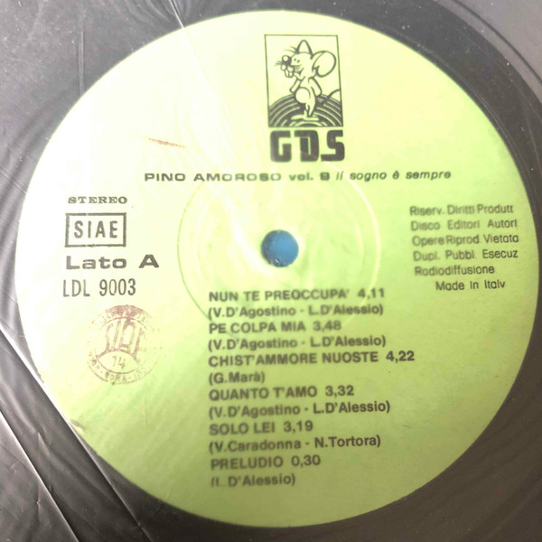 Pino Amoroso - Il Sogno E' Sempre (Vol. 9) | GDS (LDL 9003) - 4