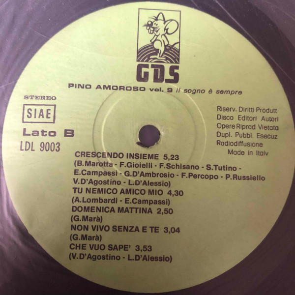 Pino Amoroso - Il Sogno E' Sempre (Vol. 9) | GDS (LDL 9003) - 3