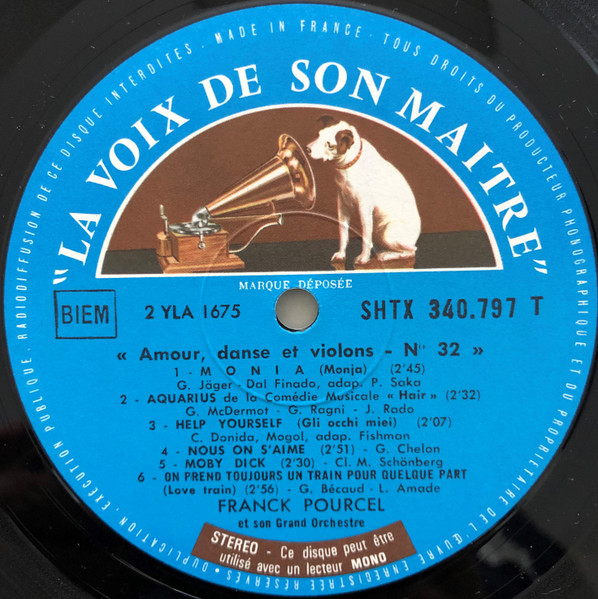Franck Pourcel Et Son Grand Orchestre - Amour, Danse Et Violons N° 32 | La Voix De Son Maître (SHTX 340797) - 4