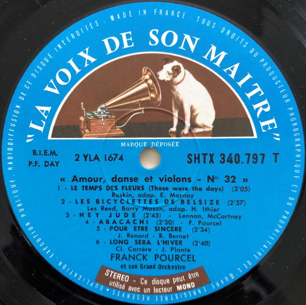 Franck Pourcel Et Son Grand Orchestre - Amour, Danse Et Violons N° 32 | La Voix De Son Maître (SHTX 340797) - 3