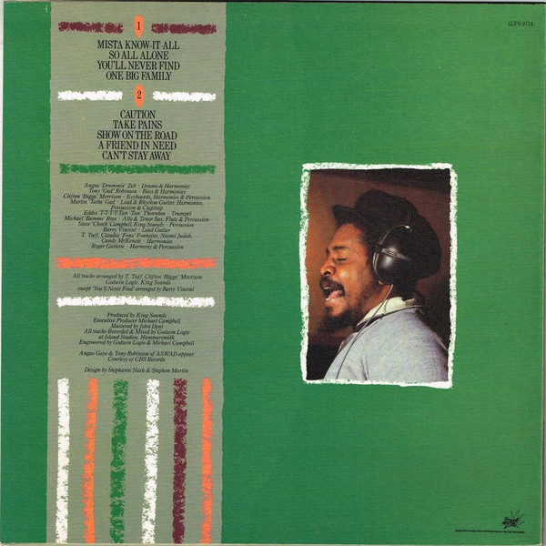 Tony Tuff - Tuff Selection | Island Records (ILPS 9714) - 2 Tony Tuff - Tuff Selection | Island Records (ILPS 9714) - 2
