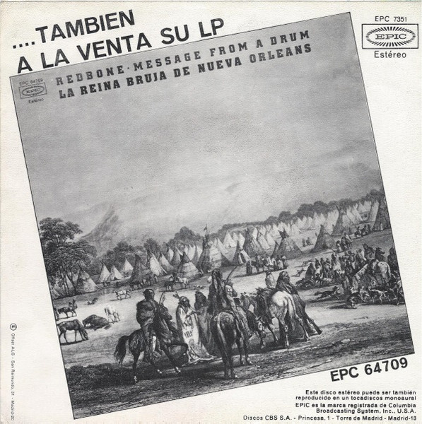 Redbone - La Reina Bruja De Nueva Orleans / Canto: Hora 13 | Epic (EPC 7351) - 2