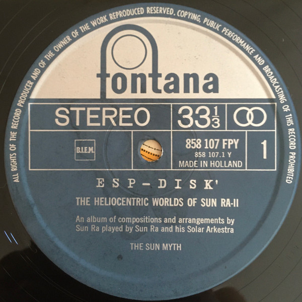 Sun Ra - The Heliocentric Worlds Of Sun Ra II | ESP-Disk' (858 107 FPY) - 3