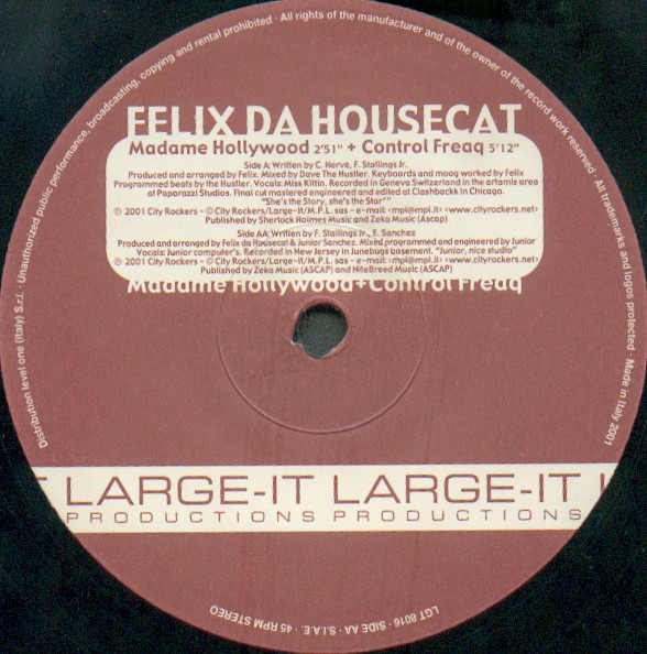 Felix Da Housecat - Madame Hollywood / Control Freaq | Large-IT Productions (LGT 8016) - 2 Felix Da Housecat - Madame Hollywood / Control Freaq | Large-IT Productions (LGT 8016) - 2