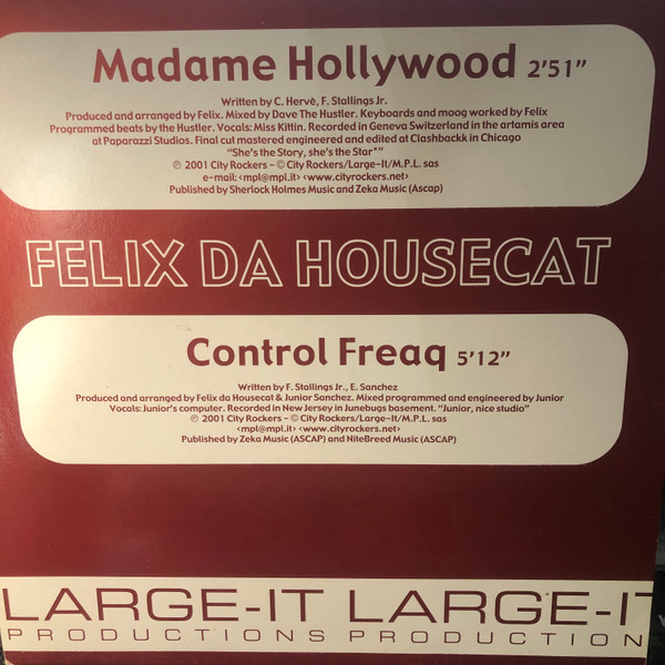 Felix Da Housecat - Madame Hollywood / Control Freaq | Large-IT Productions (LGT 8016)