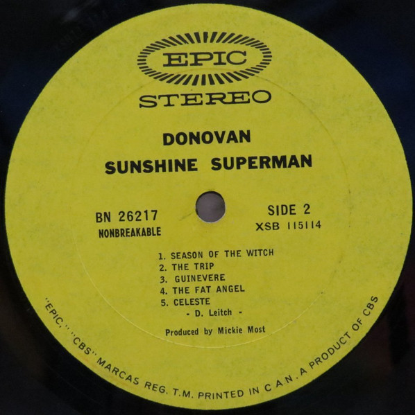 Donovan - Sunshine Superman | Epic (BN 26217) - 4
