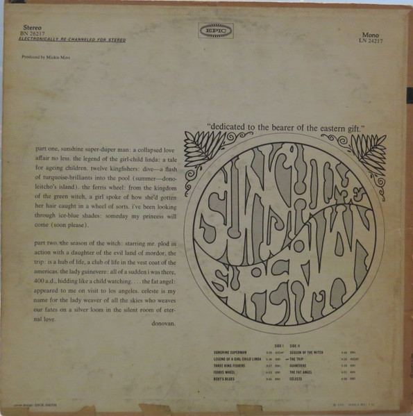 Donovan - Sunshine Superman | Epic (BN 26217) - 2