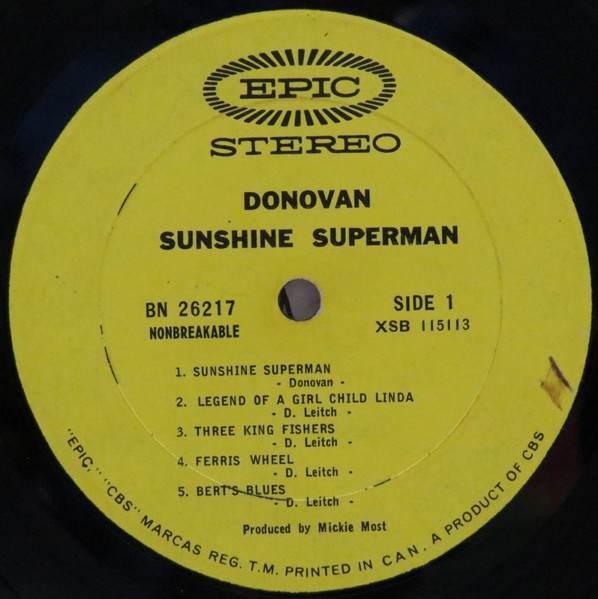Donovan - Sunshine Superman | Epic (BN 26217) - 3