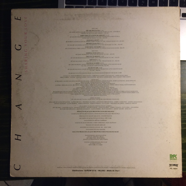 Change - Sharing Your Love | Memory Records (PTL 66001) - 2