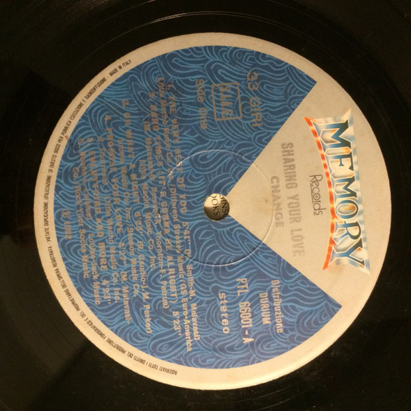 Change - Sharing Your Love | Memory Records (PTL 66001) - 3