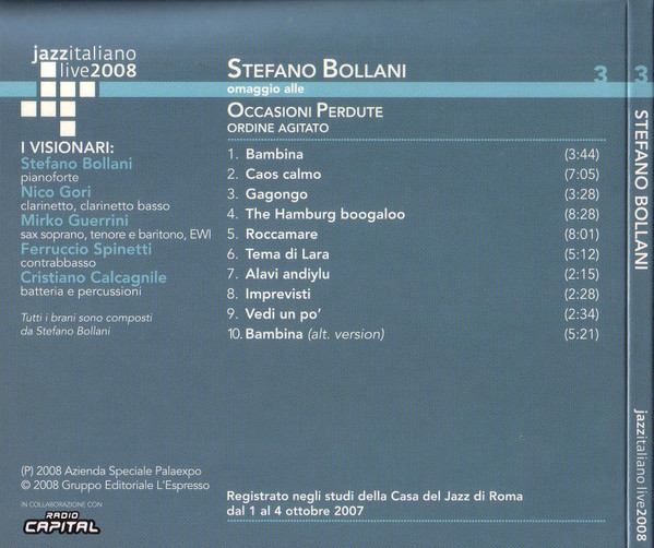 Stefano Bollani - Omaggio Alle Occasioni Perdute | Casa Del Jazz (CdJ3_03) - 2