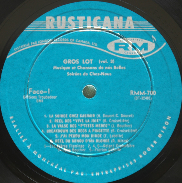 Various - Gros Lot, C'est Fête Au Québec | Rusticana (RMM-700) - 3