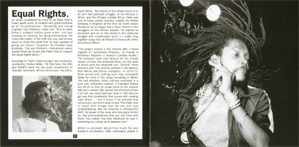 Peter Tosh - Equal Rights | Legacy (494499 2) - 3
