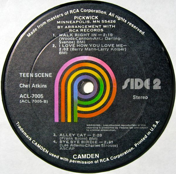Chet Atkins - Teen Scene! | Pickwick (ACL-7005) - 4 Chet Atkins - Teen Scene! | Pickwick (ACL-7005) - 4