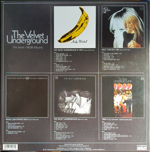 The Velvet Underground - The Verve/MGM Albums | Sundazed Music (VU 4003) - 2 The Velvet Underground - The Verve/MGM Albums | Sundazed Music (VU 4003) - 2