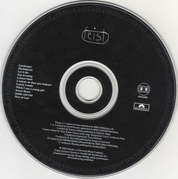 Feist - Let It Die | Arts & Crafts (A&C 007) - 4