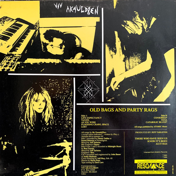 Viv Akauldren - Old Bags And Party Rags | Resonance (33-8604) - 2 Viv Akauldren - Old Bags And Party Rags | Resonance (33-8604) - 2