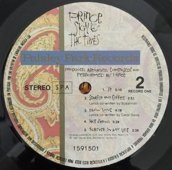 Prince - Sign "O" The Times | Paisley Park (1591503) - 4