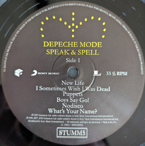 Depeche Mode - Speak & Spell | Mute (STUMM5) - 3 Depeche Mode - Speak & Spell | Mute (STUMM5) - 3