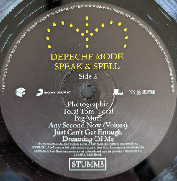 Depeche Mode - Speak & Spell | Mute (STUMM5) - 3